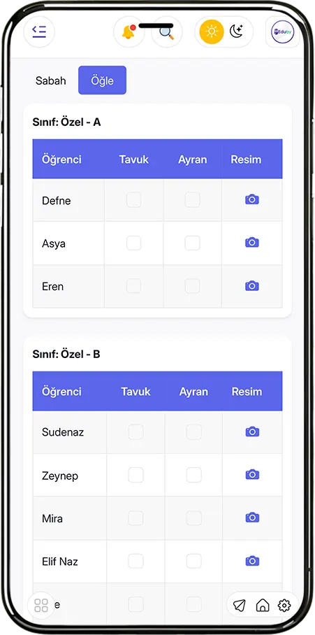Yemek Takibi Sistemi - Öğrenci Beslenme Takibi ve Otomatik Kayıt
