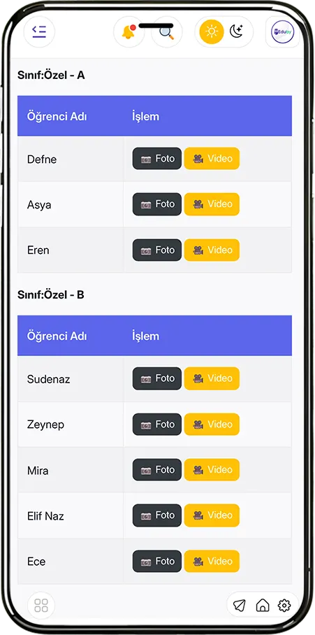 Fotoğraf & Video Modülü - Öğrenciye Özel Görsel Arşiv ve Veli Paylaşım Platformu
