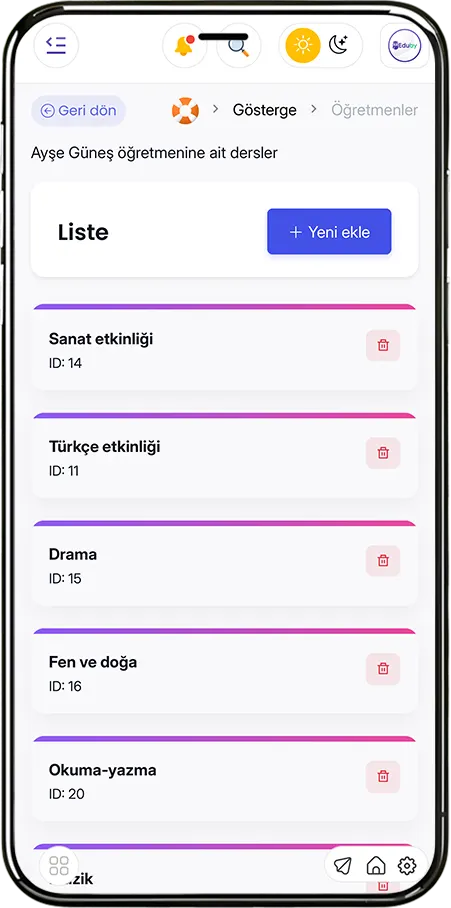 Öğretmen Ders Ataması Modülü - Ders-Öğretmen Eşleştirme, Program Planlama ve Uygunluk Kontrolü