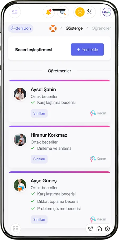 Öğretmen Eşleştirmesi Modülü - Akıllı Öğretmen Önerisi, Bireysel Beceri Odaklı Atama Sistemi